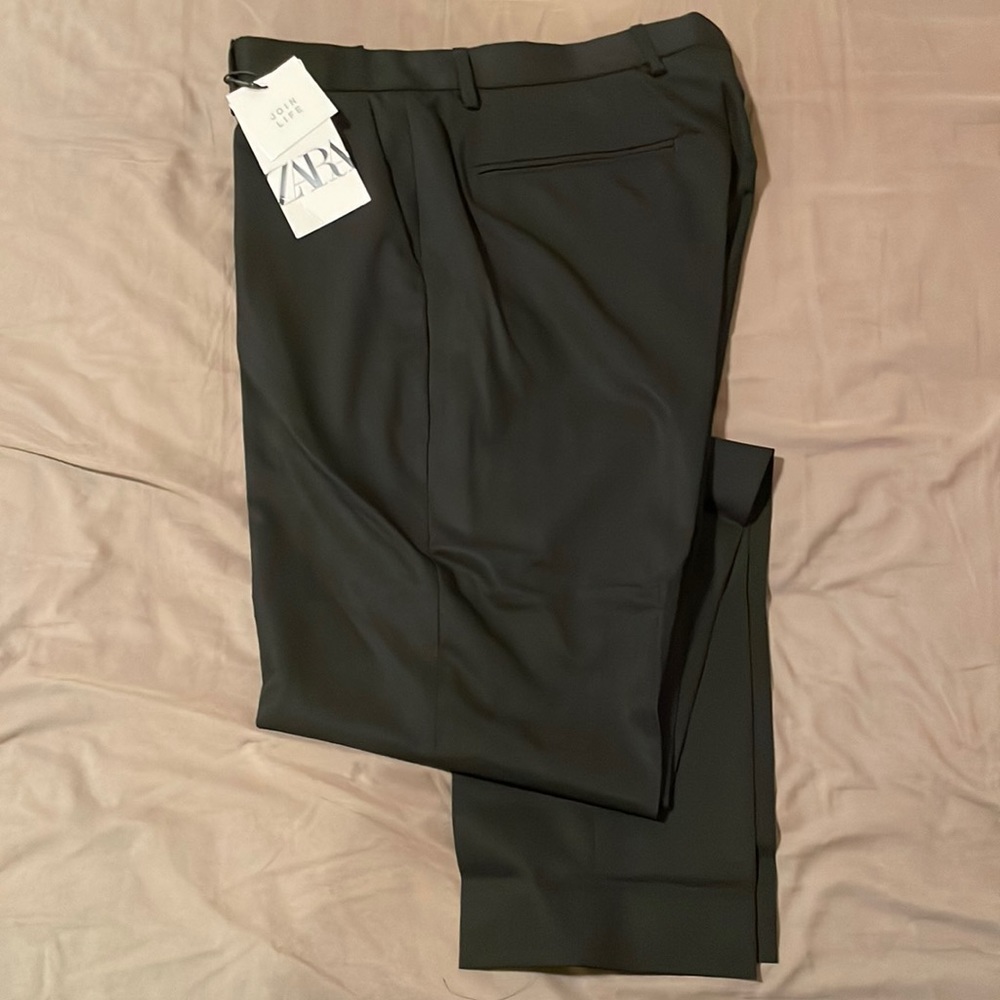 Zara Slim Fit Dress Pants 31x33 Black